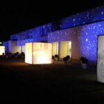 Esterno illuminato Natale Exit Spa experience - Terme Saronno