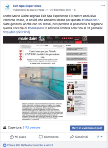 I social Media e le PR per Exit Spa Experience