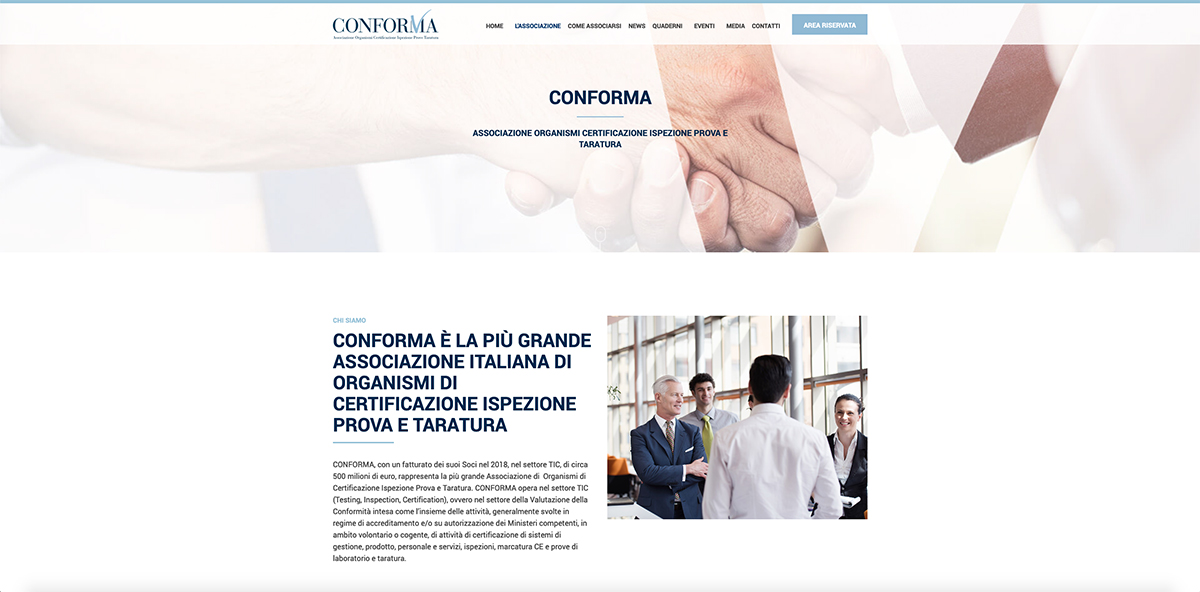 Online il nuovo sito di Conforma, l’associazione organismi di certificazione ispezione prova e taratura