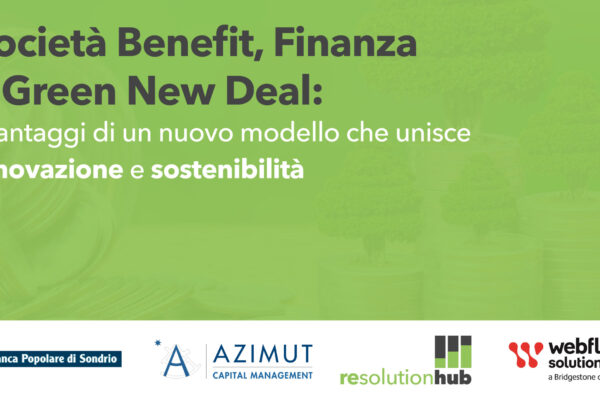 Re-Solution Hub, Società Benefit Finanza e Green New Deal