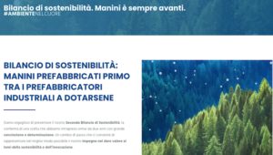 Bilancio di Sostenibilità Manini Prefabbricati