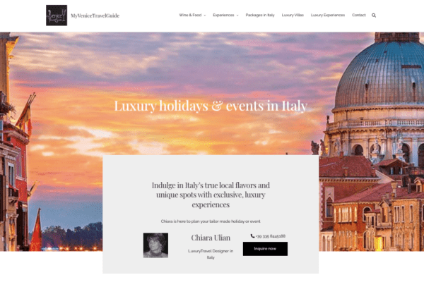 Landing page nel settore turismo