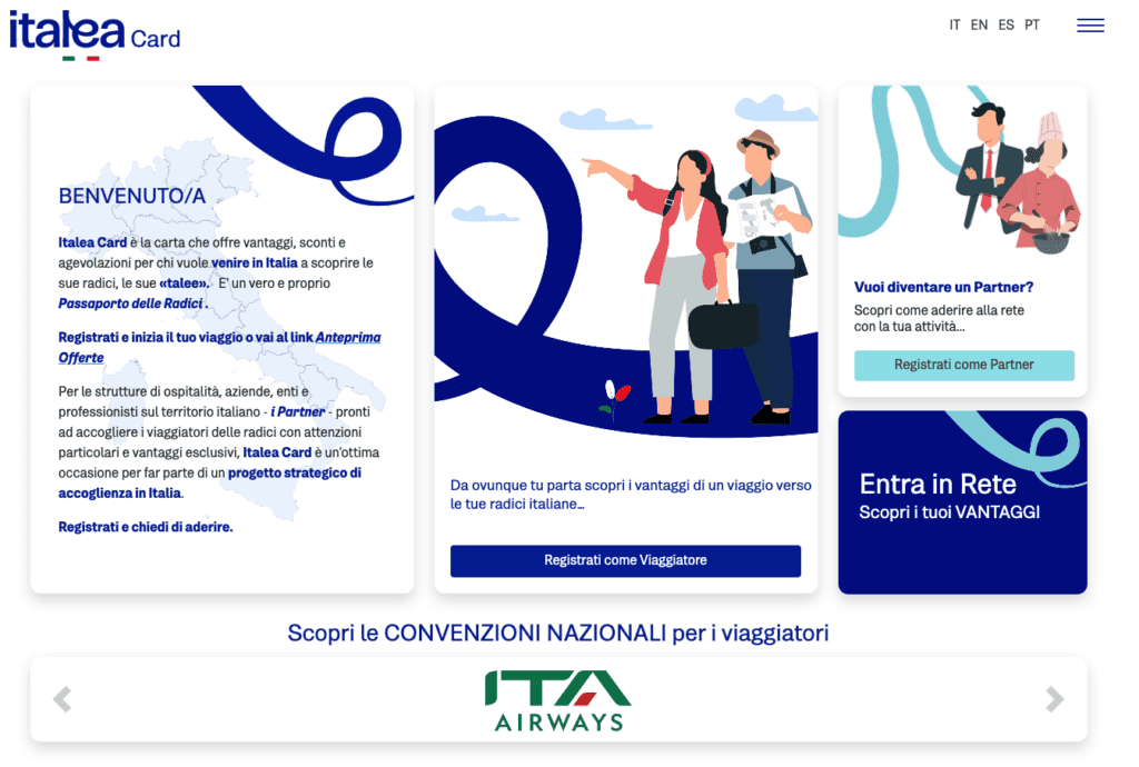 ITALEACARD LOYALTY Home