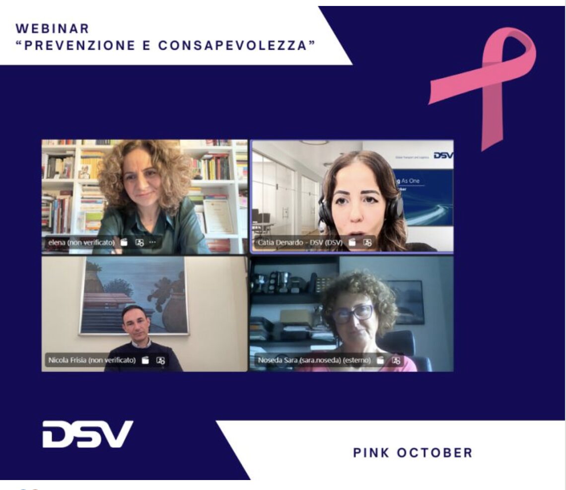 Pink Month in DSV: insieme per la prevenzione Pink Month in DSV: insieme per la prevenzione
